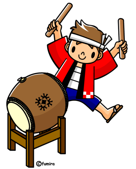 たいこをたたく.gifのサムネイル画像